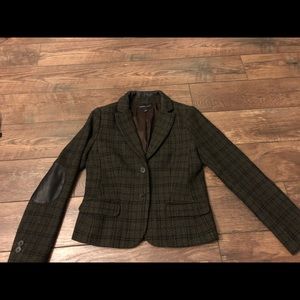 Banana Republic Green Tweed Blazer